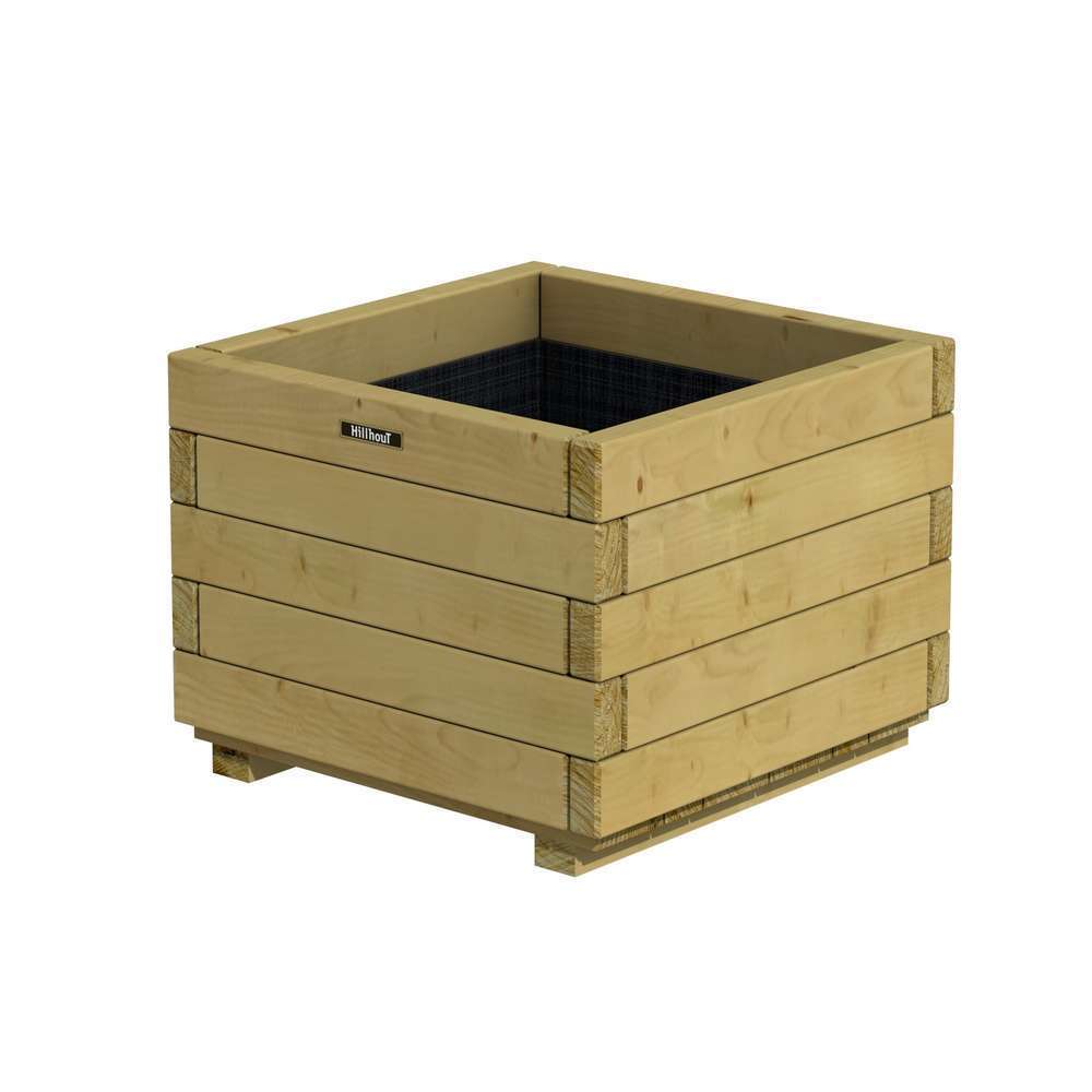 Bac carré, en épicéa imprégné sous pression L.50 x 50 x H.39 cm