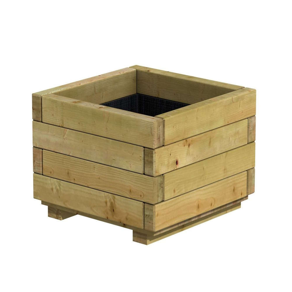 Bac carré, en épicéa imprégné sous pression L.40 x 40 x H.32 cm