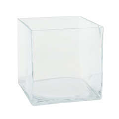 Aquarium Cube, en verre L. 20 x 20 x H. 20 cm (5,5L)