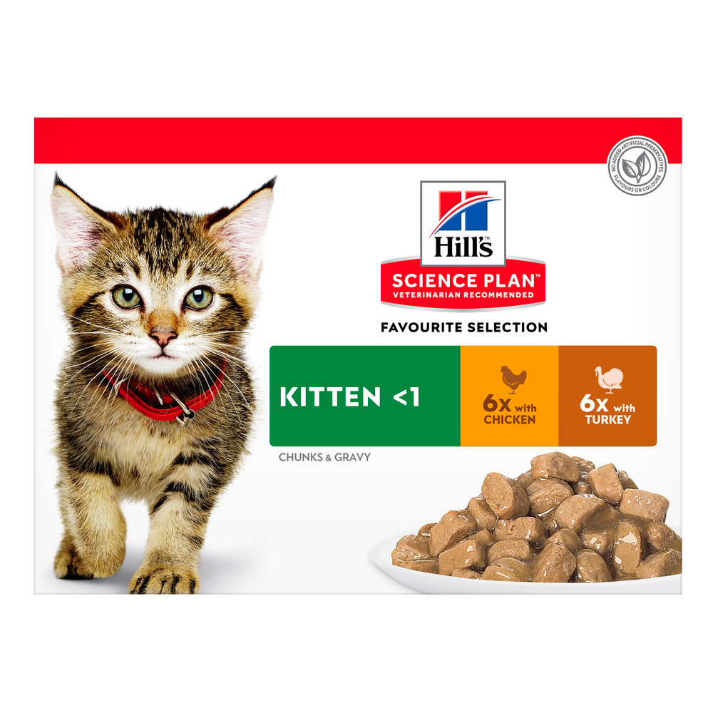 Sachet chaton : dinde et poulet - 12x85g