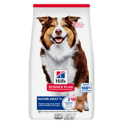 Croquette chien mature agneau et riz : 12 kg