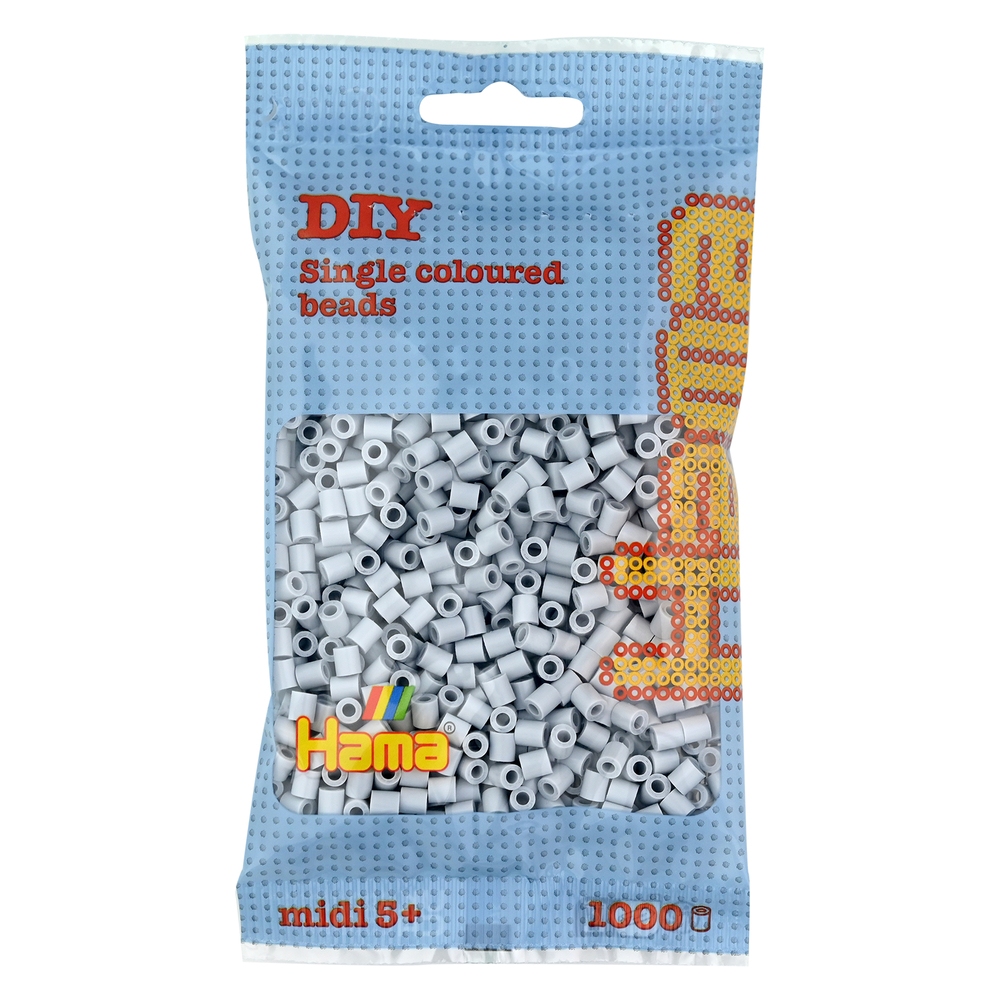 Sachet 1000 perles Midi: gris clair