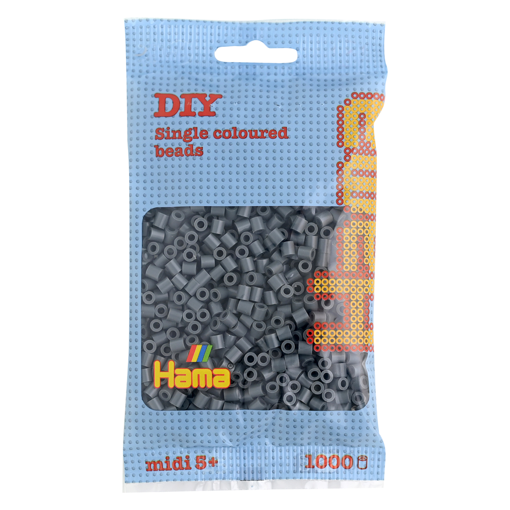 Sachet 1000 perles Midi: gris foncé