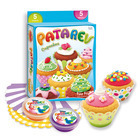 Pâte à modeler Patarev Cupcakes : 5 coloris assortis