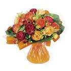 Bouquet bulle, orange H31 x D33 cm