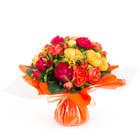 Bouquet bulle, orange H31 x D33 cm