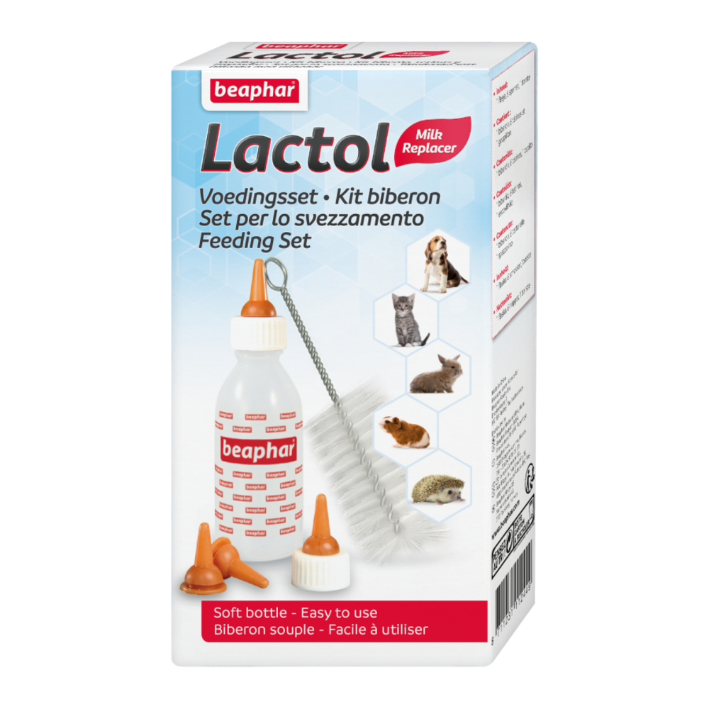 Pack Biberon et tétines pour bébés animaux et brosse à nettoyer