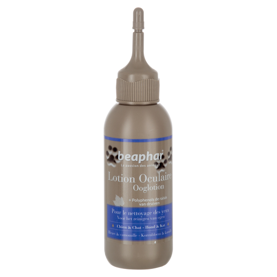 Lotion nettoyante oculaire chien et chat : Bleuet et camomille, 125 ml