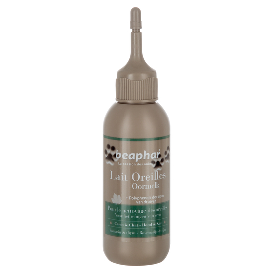 Lait nettoyant pour oreilles chiens et chats : Romarin et thym, 125 ml