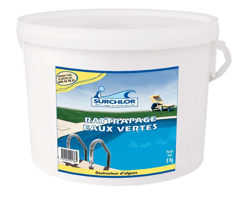 Traitement de rattrapage pour eaux vertes en seau - 3 kg