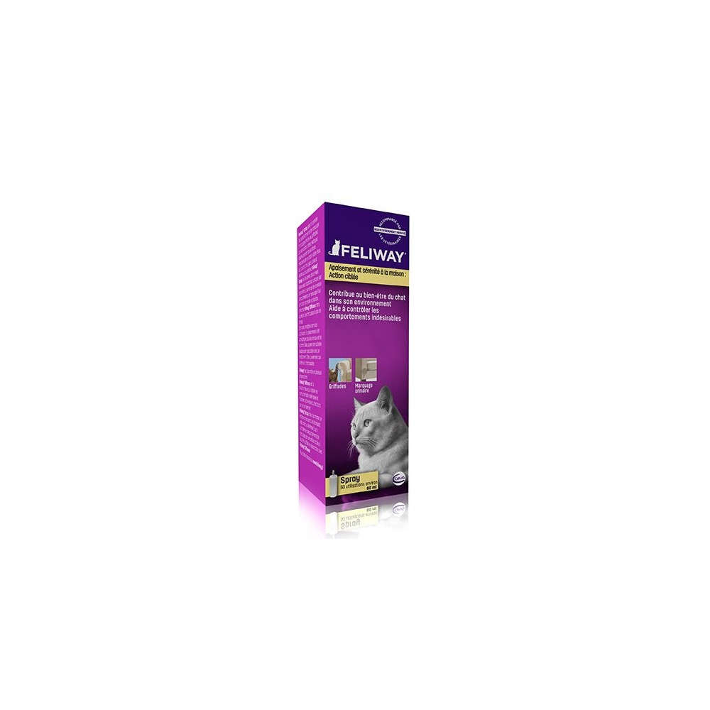 Produit apaisant Feliway pour chat : spray 60ml