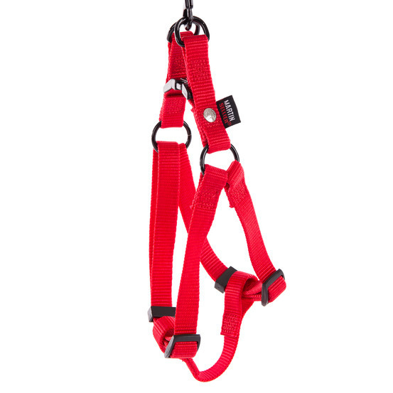 Harnais baudrier pour chien 35/50cm, rouge
