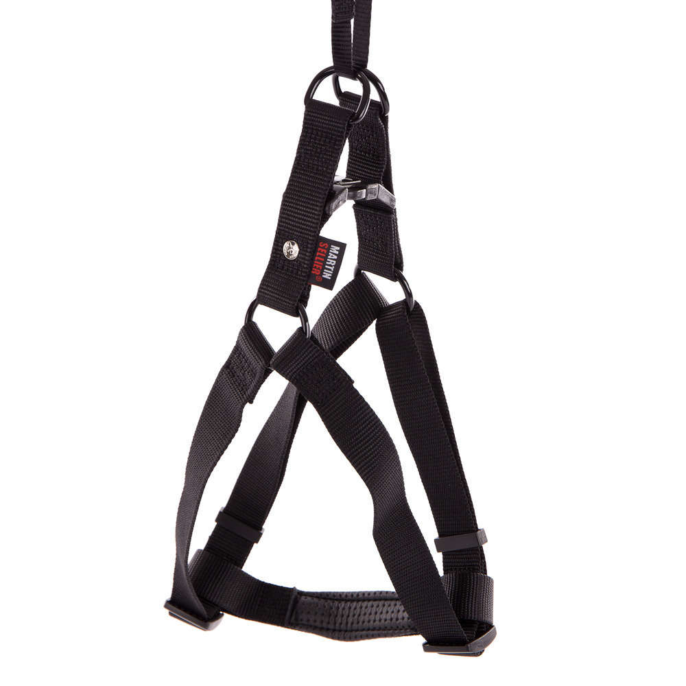 Harnais baudrier pour chien 50/70cm, noir