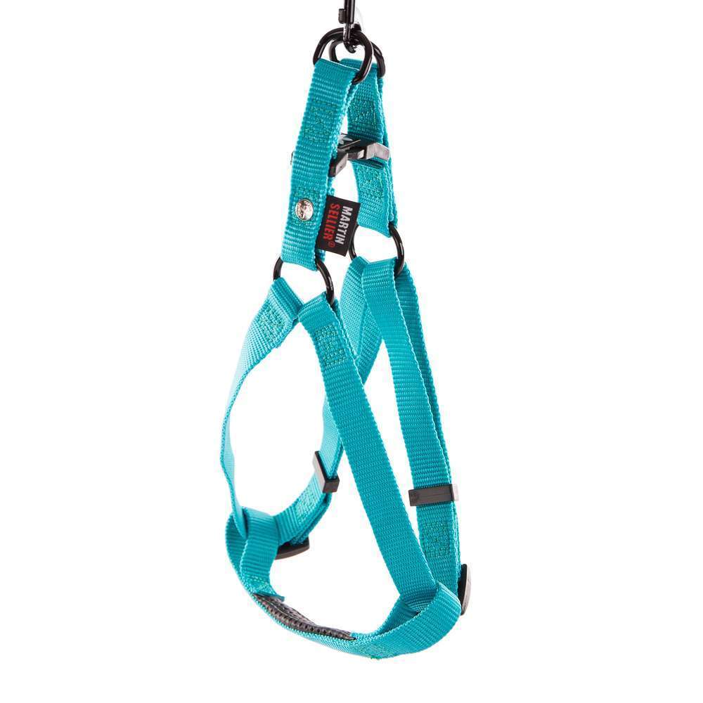 Harnais baudrier pour chien 50/70cm, turquoise