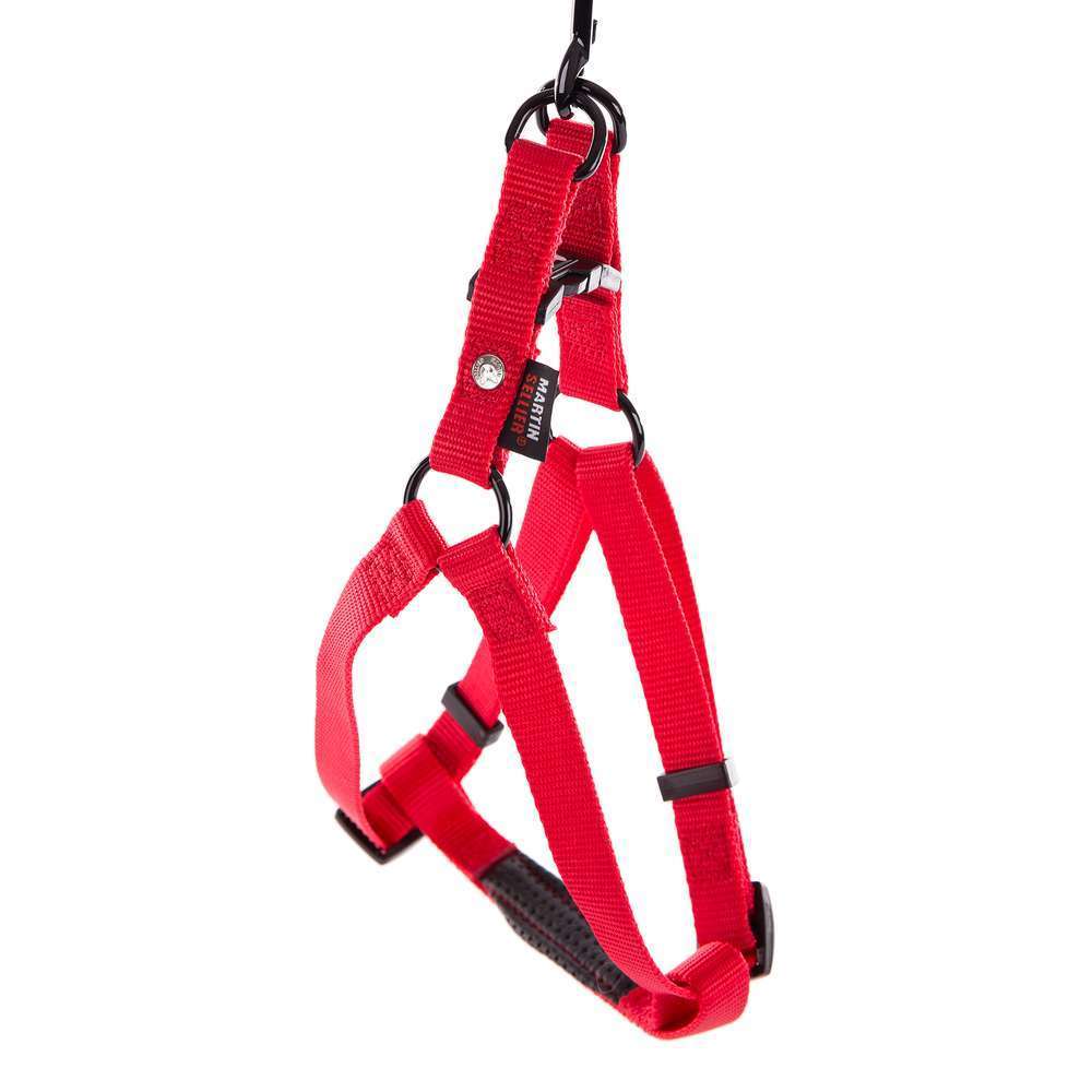 Harnais baudrier pour chien 70/90cm, rouge