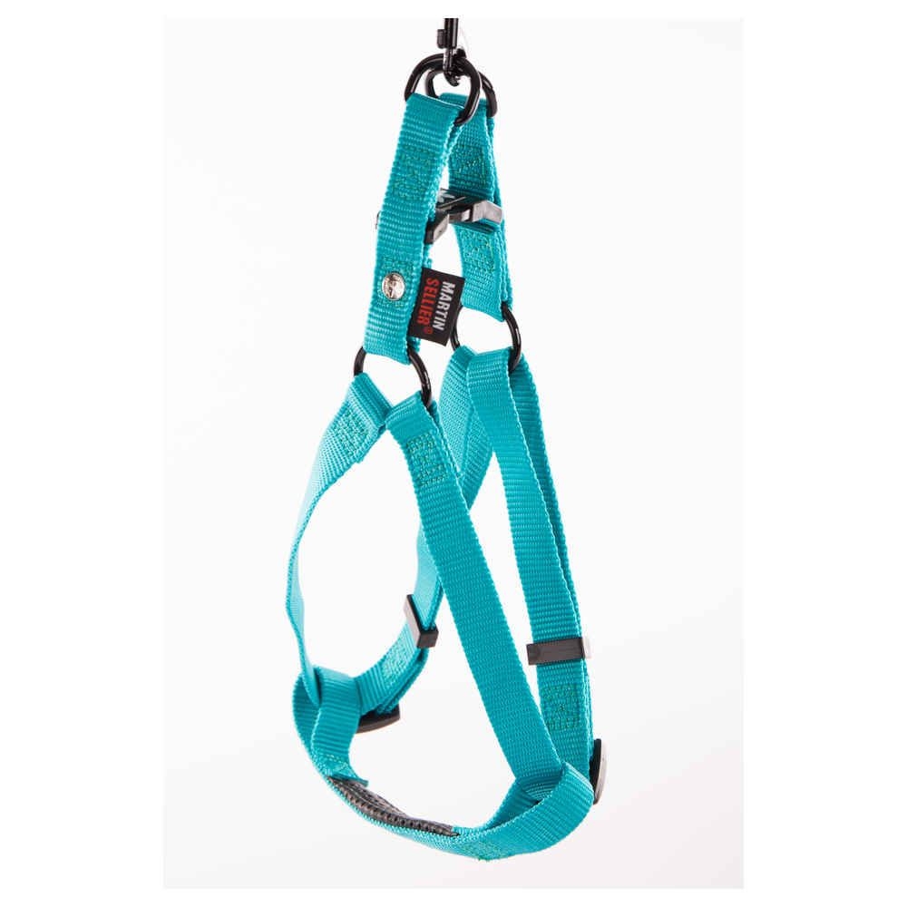 Harnais baudrier pour chien 70/90cm, turquoise