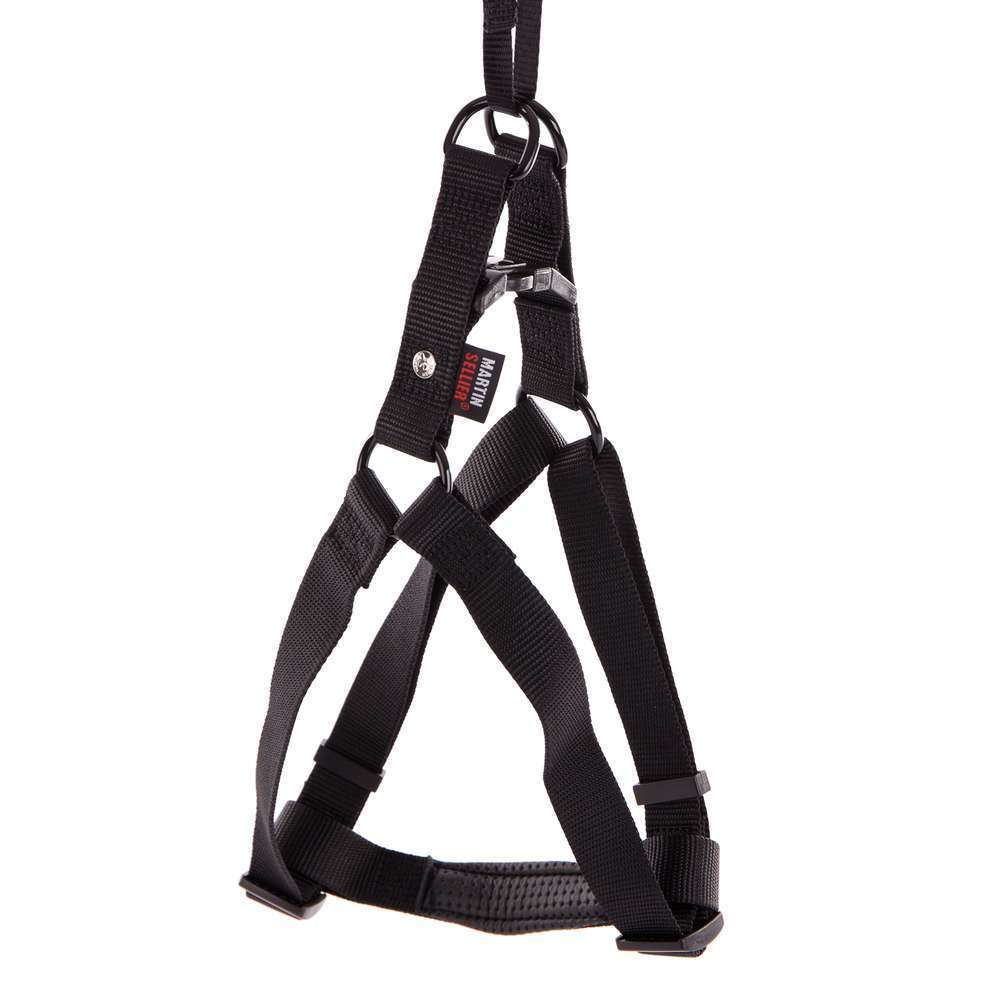 Harnais baudrier pour chien 90/110cm, noir