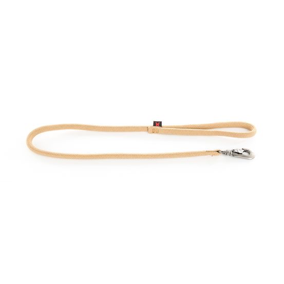 Laisse pour chien, en nylon: rond uni beige L. 1 m