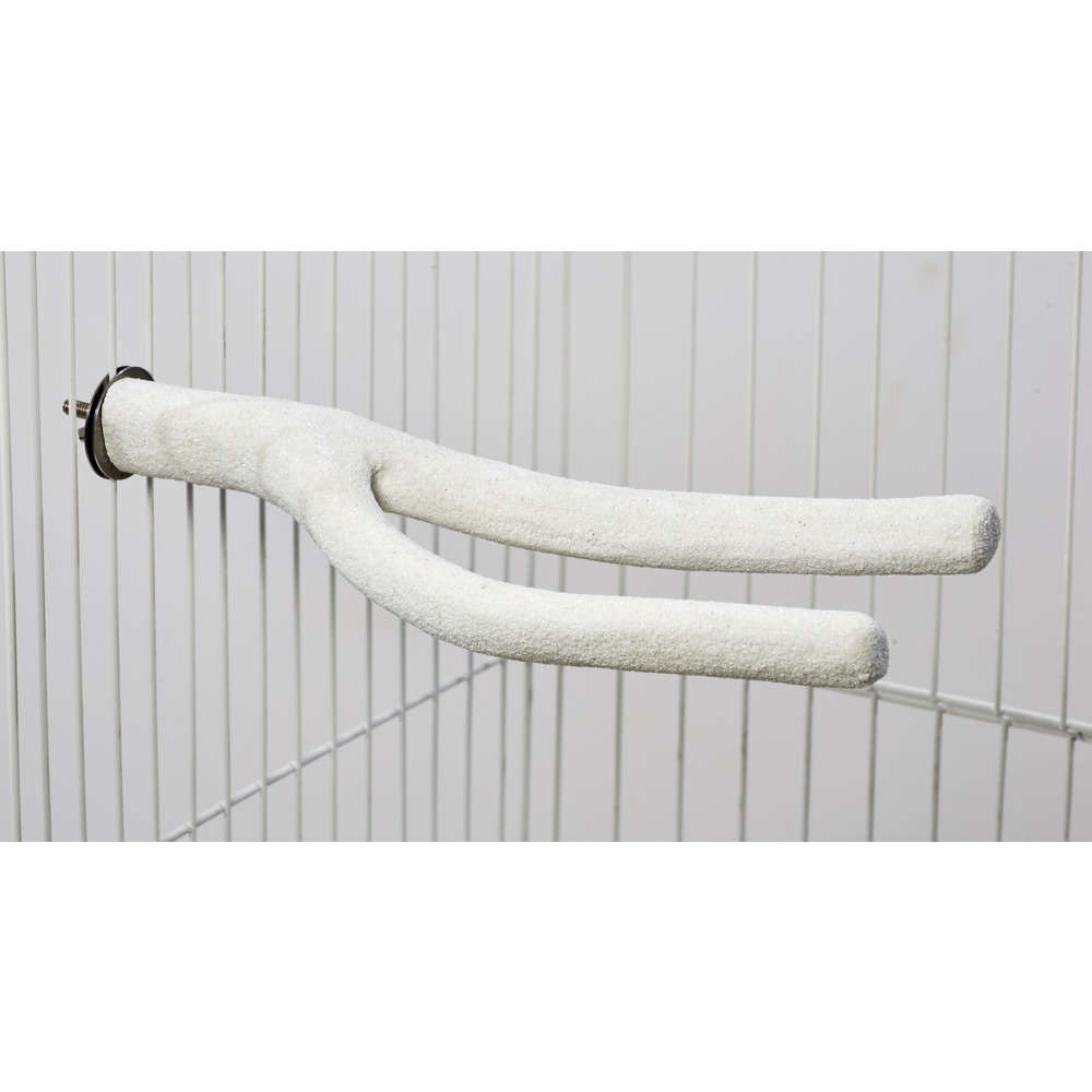 Double perchoir pour canaris et perruches ondulées - L.25 x D 2,5 cm