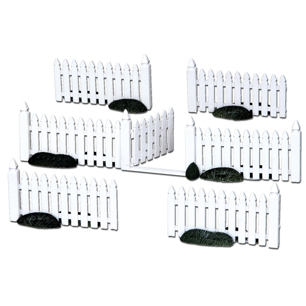 Figurines de Noël : L'ensemble de 7 clôtures plastique