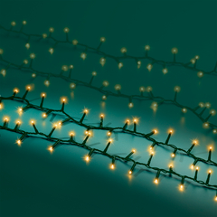 Guirlande lumineuse animée 'Compact' 500 led, blanc chaud - 11m