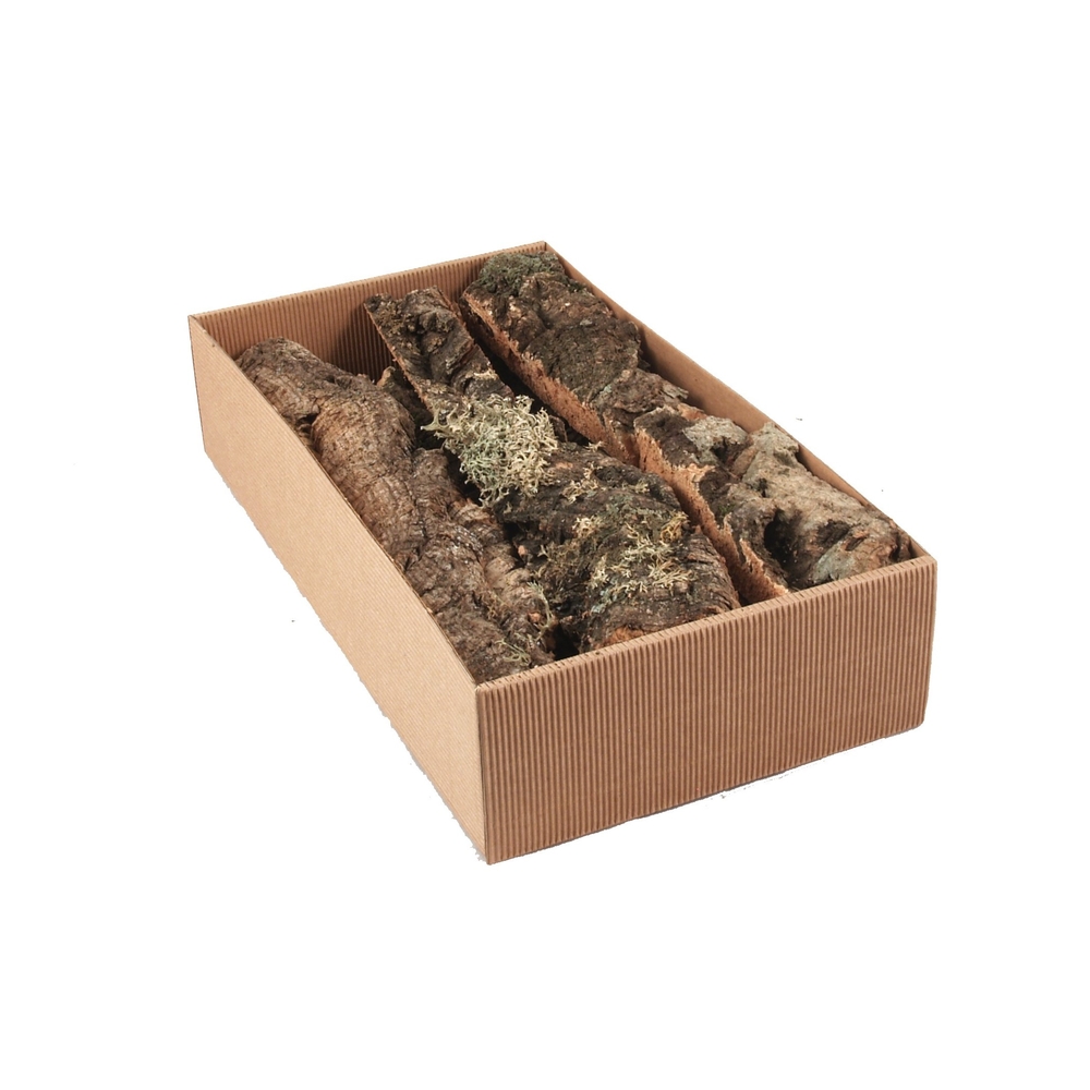 Décoration pour paysage de Noël : Boîte liège 400gr 35x19x7cm