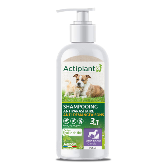 Antiparasitaire E.Shampooing pour chat et chien : 250ml