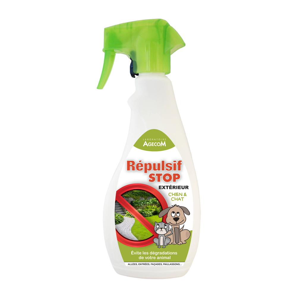 Répulsif extérieur Stop pour chien et chat : 500ml