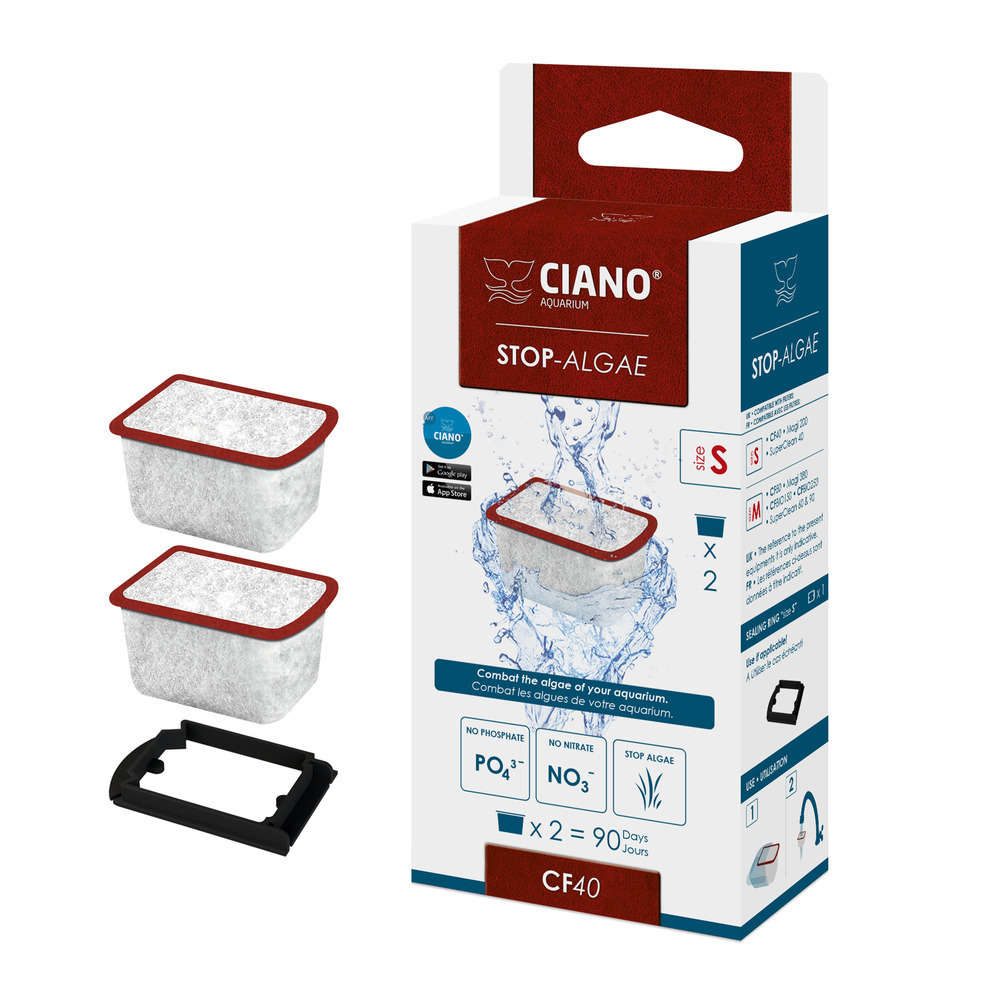 Cartouches Stop-Algae x2: Taille S