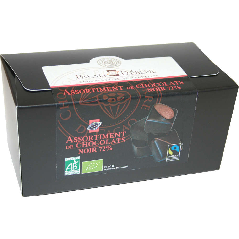 Ballotin de chocolats noirs assortis, 180g