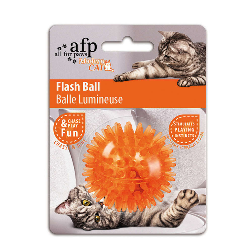 Jouet pour chat: Balle lumineuse, en plastique