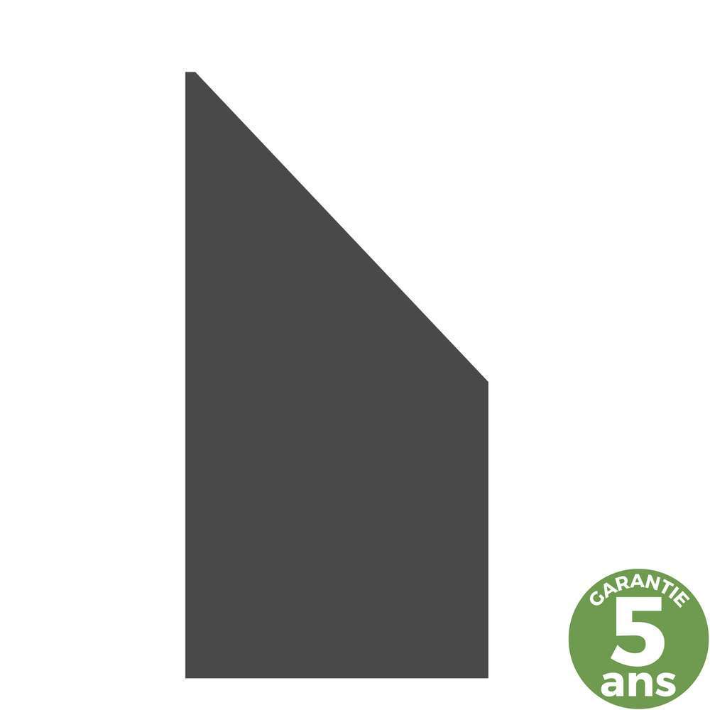Panneau en HPL, gris anthracite - l.90 x H.90/180 cm