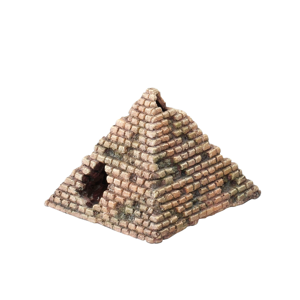 Décoration d'aquarium maydum pyramid : L12,5xl12,8xH9 cm