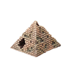 Décoration d'aquarium maydum pyramid : L12,5xl12,8xH9 cm