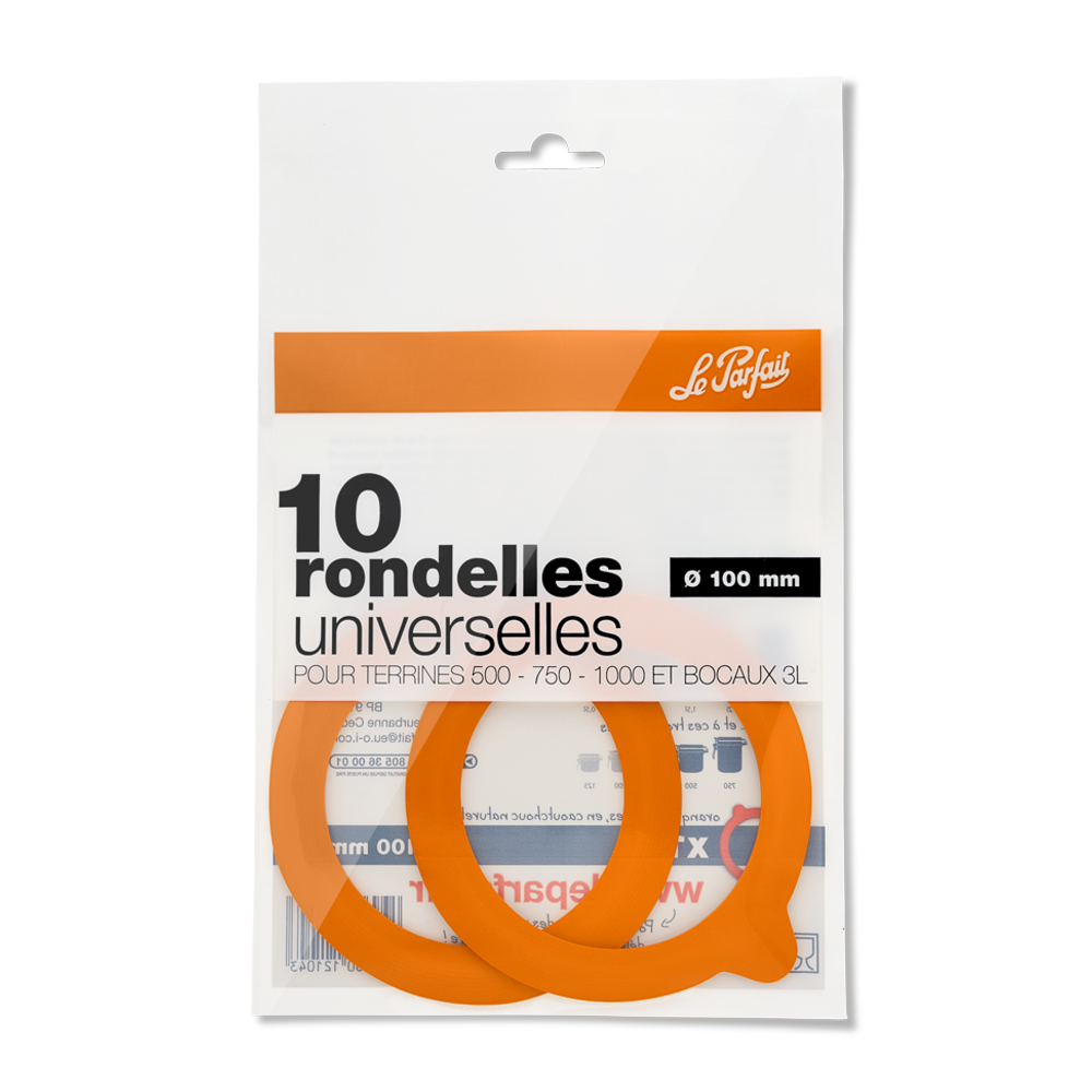 Rondelle universelle x 10Â : caoutchouc,10cm