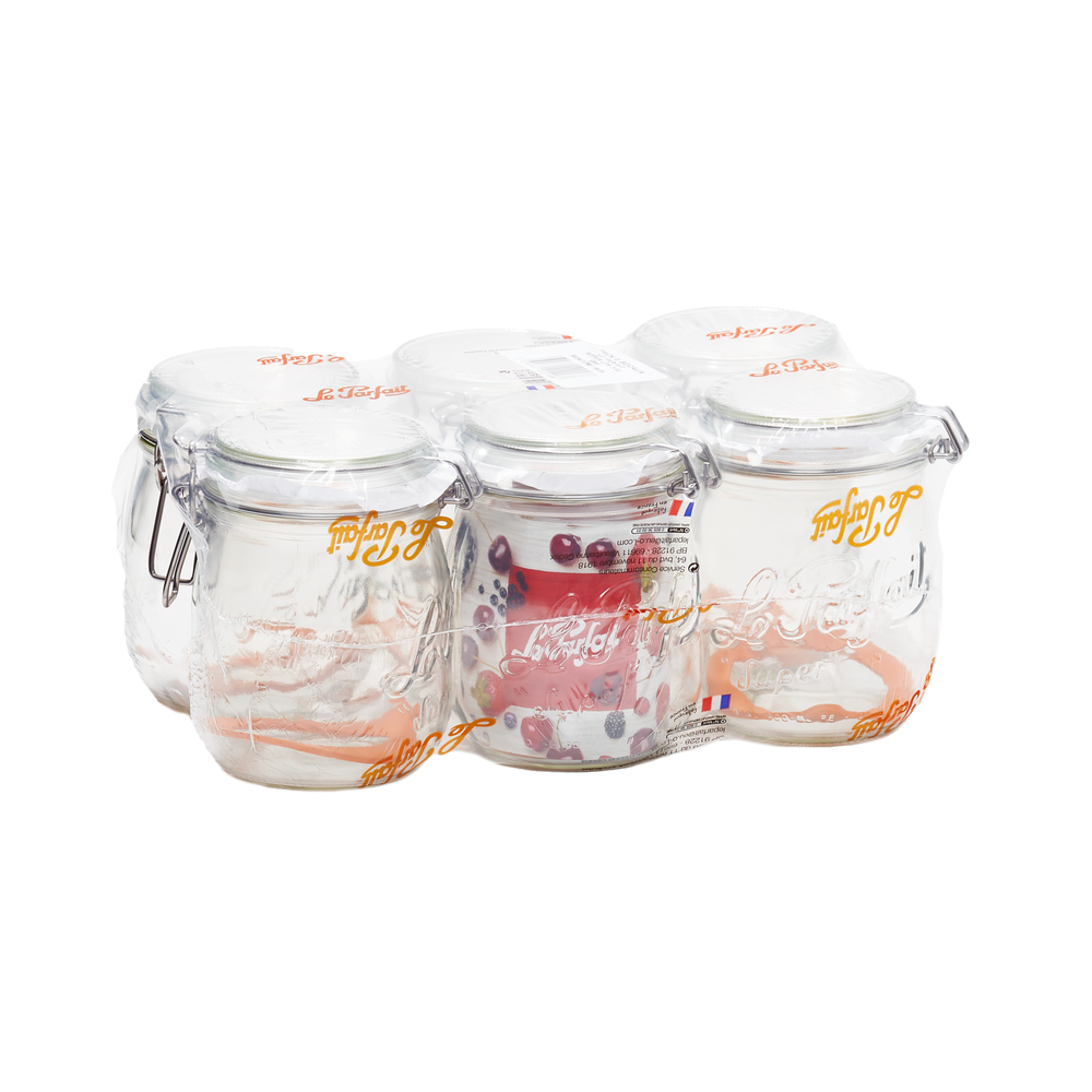 Bocal Le Parfait 3/4 litre x6 H 15 cm D 8,5cm