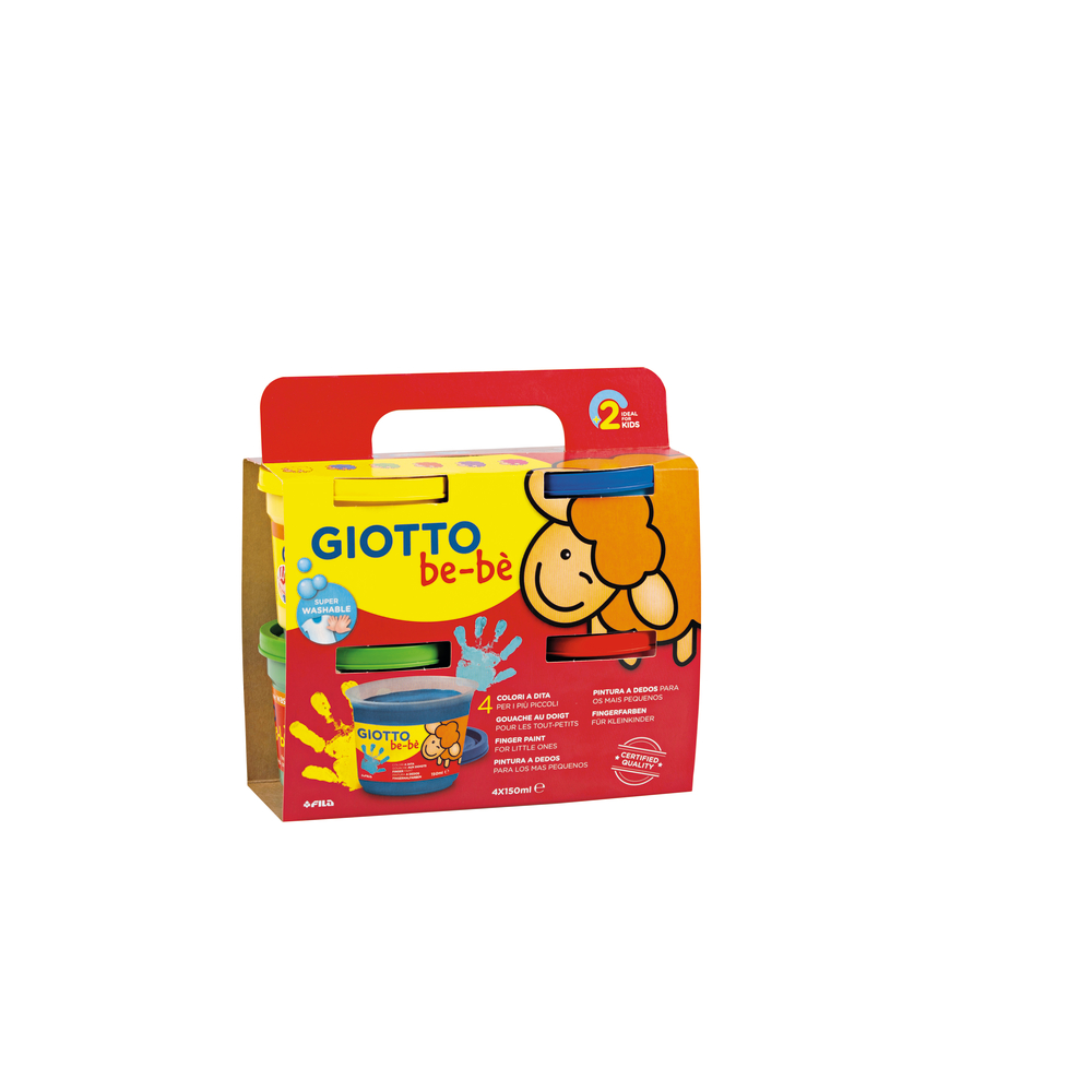 Set 4 pots de 150ml de gouache Giotto