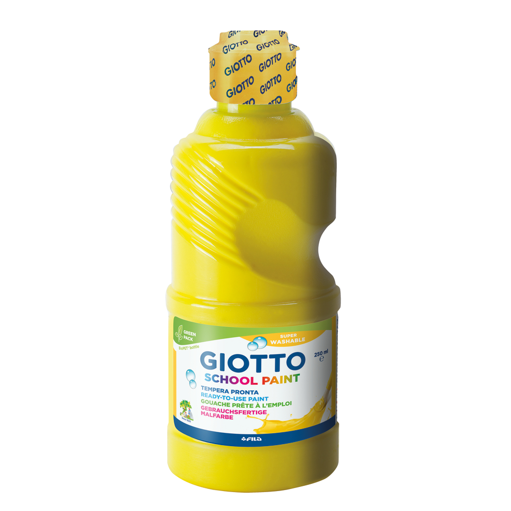Gouache Giotto Schoolpaint, flacon 250ml - Jaune