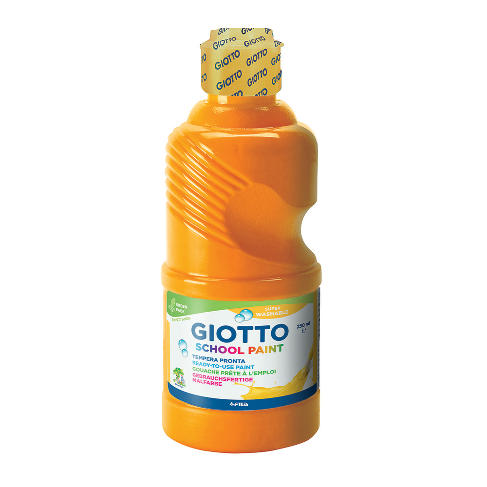 Gouache Giotto Schoolpaint, flacon 250ml - Orange
