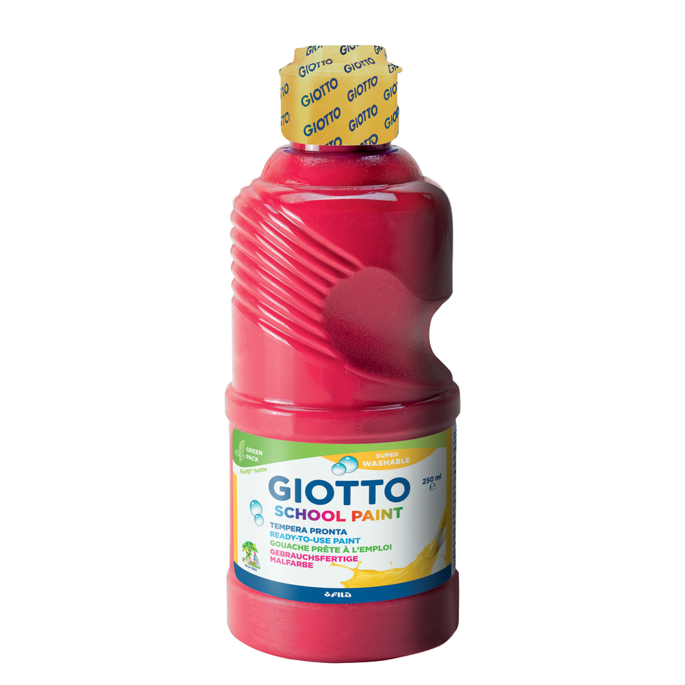 Gouache Giotto Schoolpaint, flacon 250ml - Rouge écarlate