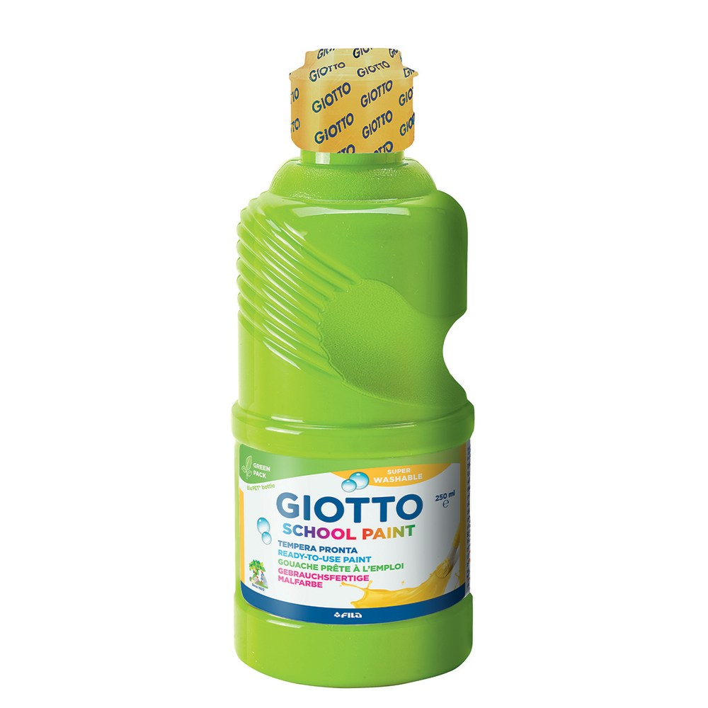 Gouache Giotto Schoolpaint, flacon 250ml - Vert printemps