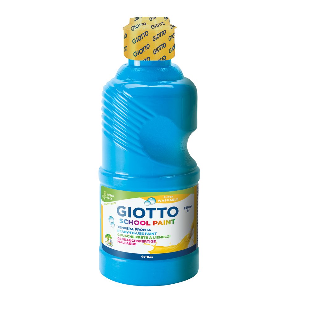 Gouache Giotto Schoolpaint, flacon 250ml - Cyan