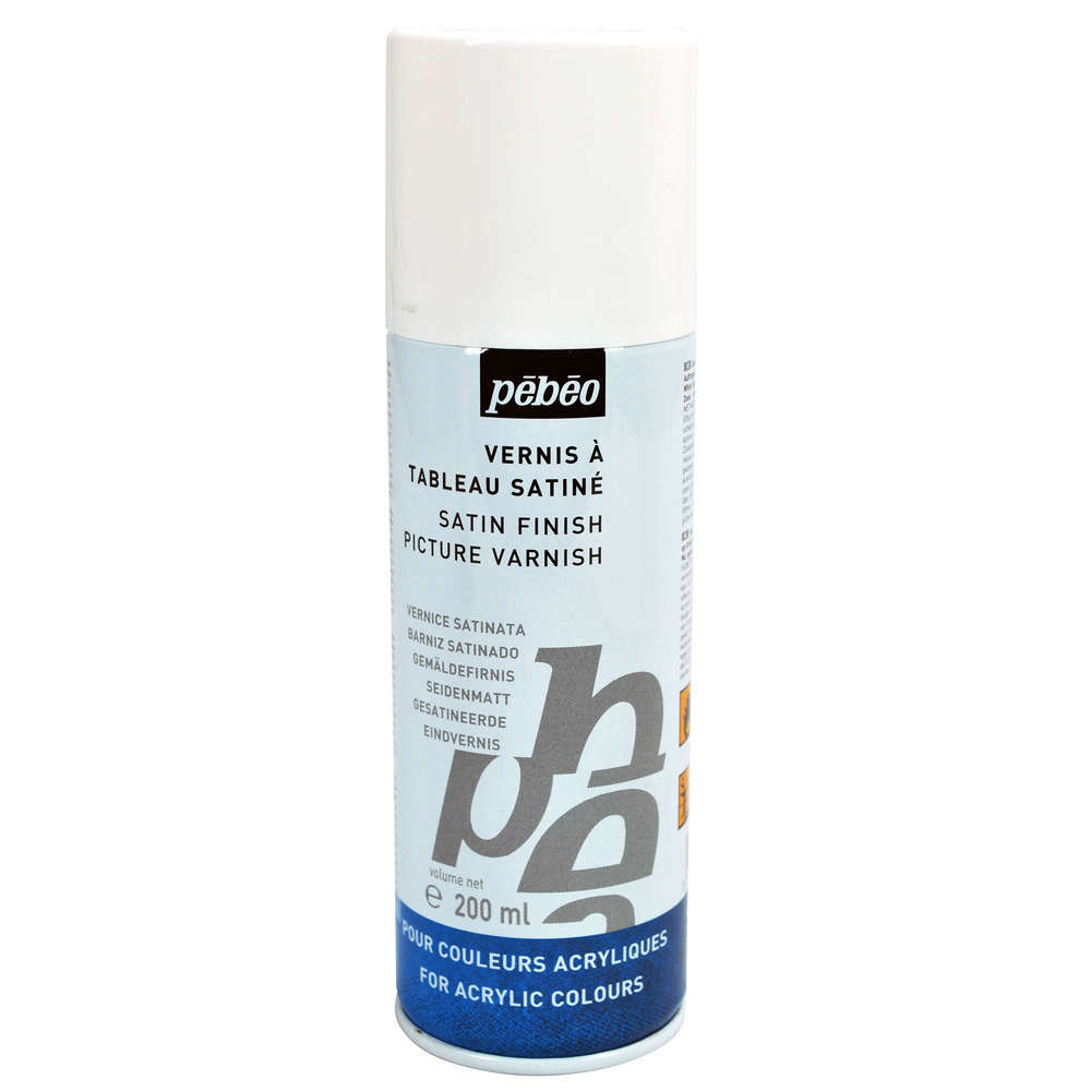 Vernis acrylique satiné, l'aérosol de 200ml
