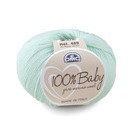 Pelote 100 % baby en laine coloris bleu ciel 081 - 50 g