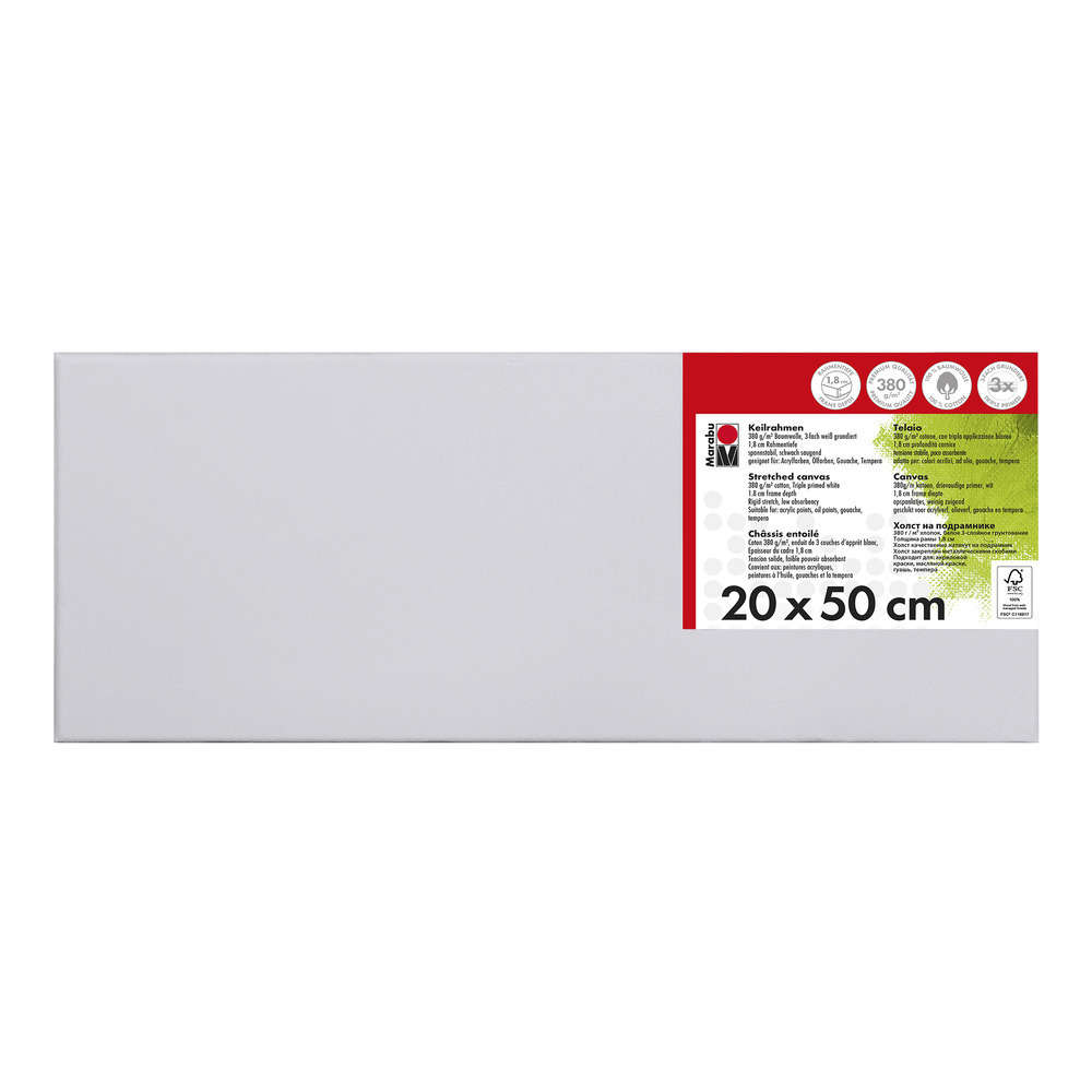 Châssis entoilé L. 50 x l. 20 cm