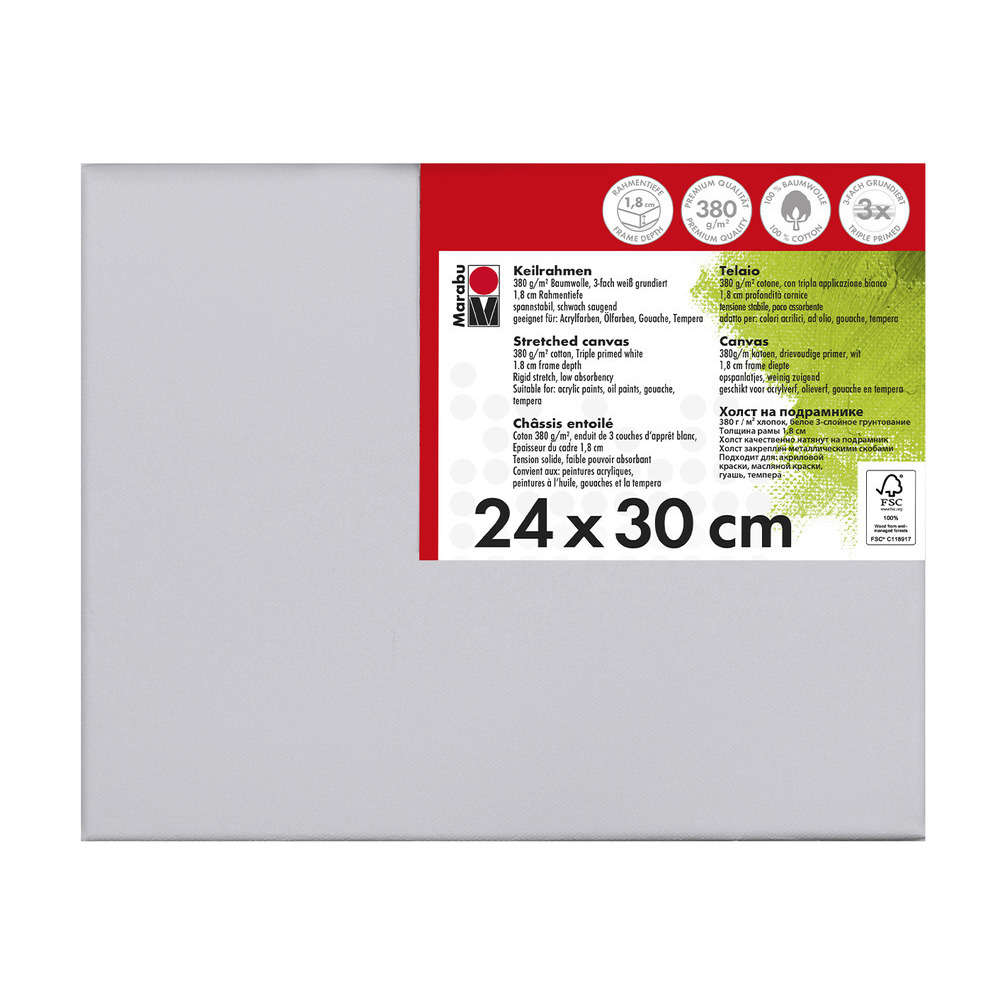 Châssis entoilé L. 30 x l. 24 cm