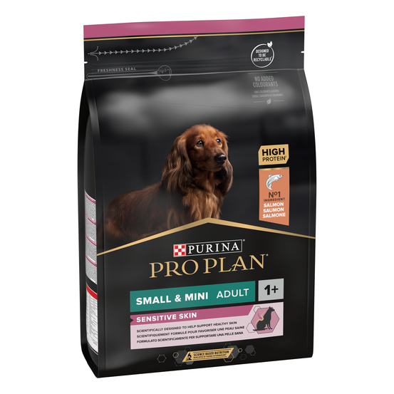 Croquettes petit, mini chien adulte Peau sensible avec Optiderma: 3kg