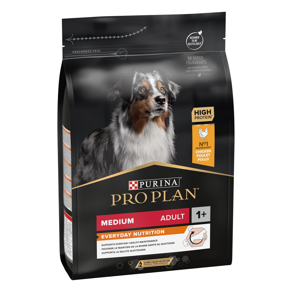 Croquettes chien adulte Moyen avec Optihealth : 3 kg