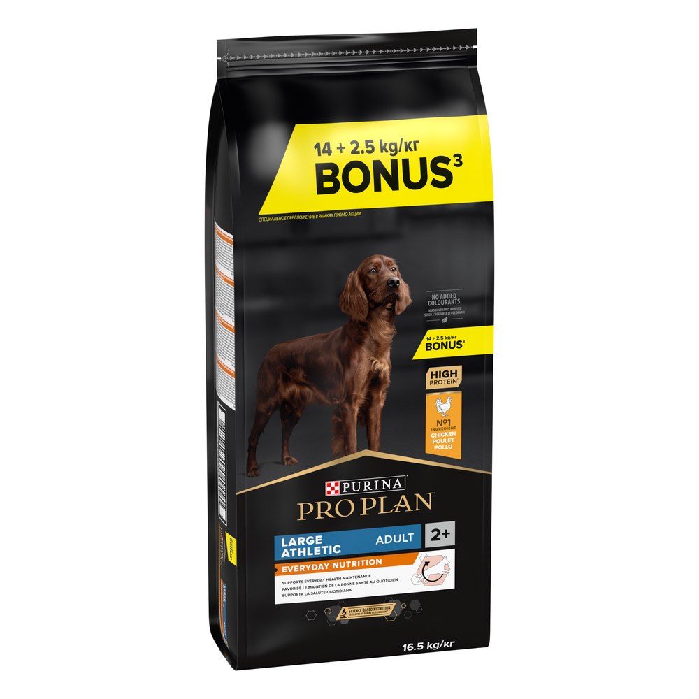 Croquettes chien adulte - 14 kg + 2,5 kg offerts