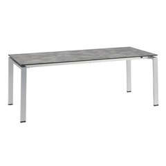 Table HPL allongeable 200/250/300x95 argent/anthracite